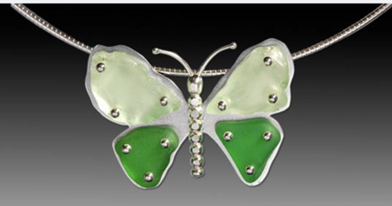 beach glass butterfly